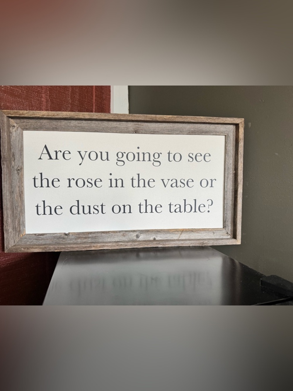 Rustic Gray and White Wall Art Decor Size 12X24